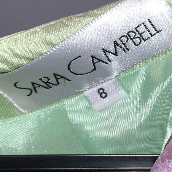 Sara Campbell Green Pencil Skirt 8 - Picture 3 of 3